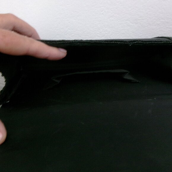 Vintage Beaded Art Deco Style Crossbody Purse Shoulder Bag Multi Color Black Red - Picture 12 of 13